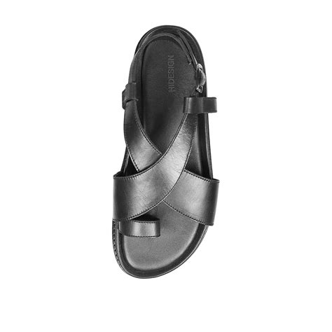 Buy Black Sparta Womens Strap Sandal Online - Hidesign