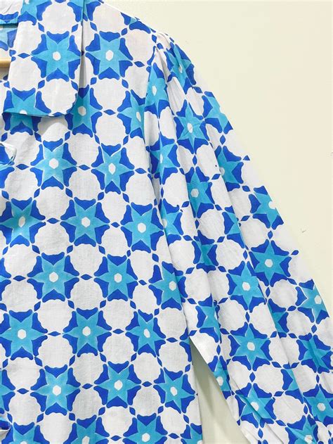 Luna Dot Block Printed Short Top – Cotton Curio