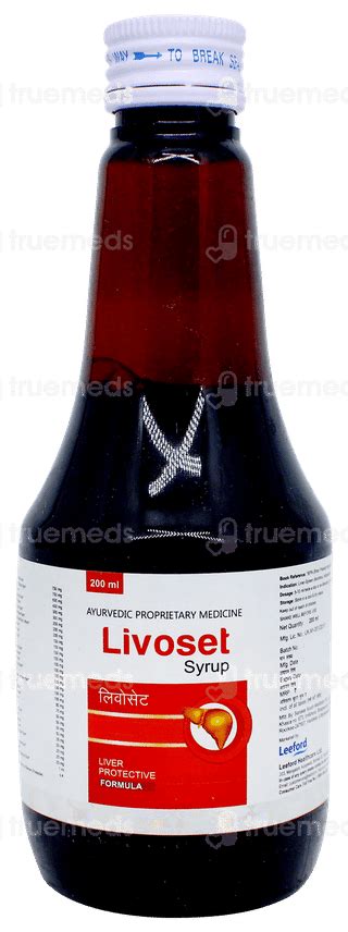 Livoset Ayurvedic Syrup 200 Ml - Uses, Side Effects, Dosage, Price ...