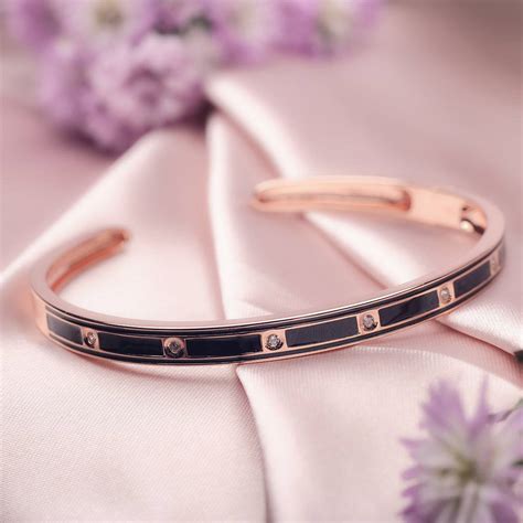 Rose Gold Midnight Lights Kada – Amishka Jewels