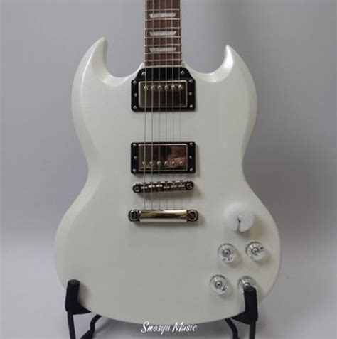 Epiphone SG Muse Electronic Guitar Pearl White Metallic – smosyumusic-com
