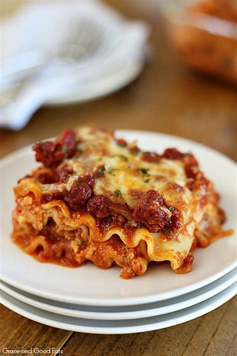 Creamy Lasagna Without Ricotta Cheese   Grace and Good Eats