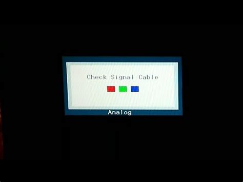 Image result for Check Signal Cable Message