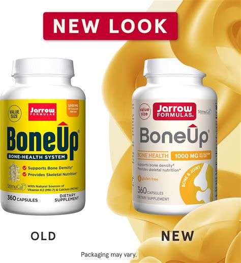 Fórmulas Jarrow Bone-Up promueve la densidad ósea 360 cápsulas – Yaxa ...