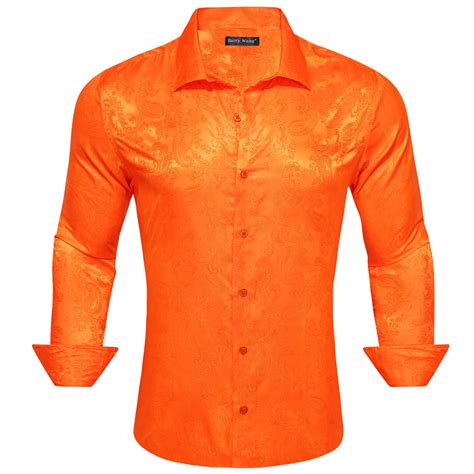Men's Dress Shirt - Orange
