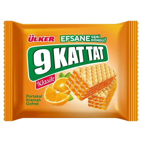 Ülker 9 Kat Tat Portakallı Gofret 39G - Uygun Alışveriş - Taso Market