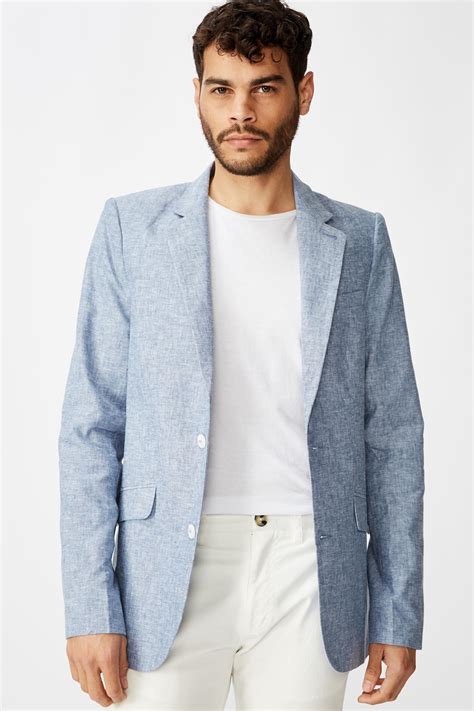 Linen blazer - denim blue Cotton On Jackets | Superbalist.com
