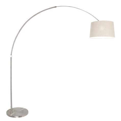 Sparkled Light arc floor lamp silver/mud | Lights.co.uk
