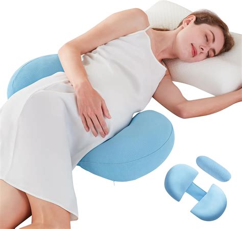 Amazon.com: Pregnancy Pillows, Maternity Pillow Support for Backs, Hips, Legs, Belly, Soft Body ...