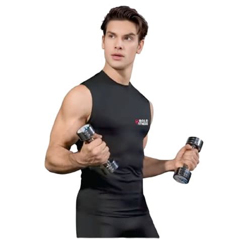 Buy Bold Fitness Vest for Men Sleeveless T-shirt for Men Breathable ...