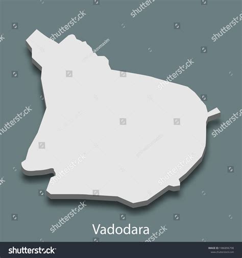 3d Isometric Map Vadodara City India Stock Vector (Royalty Free) 1986896798 | Shutterstock