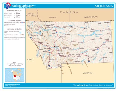 Large detailed map of Montana state | Montana state | USA | Maps of the ...