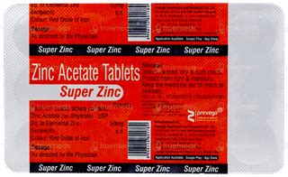 Super Zinc Tablet: Uses, Side Effects, Price & Substitutes