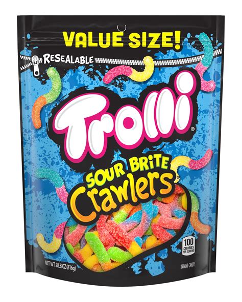 Trolli Sour Brite Crawlers Gummy Worms Bag, 28.8 Oz – Walmart Inventory ...