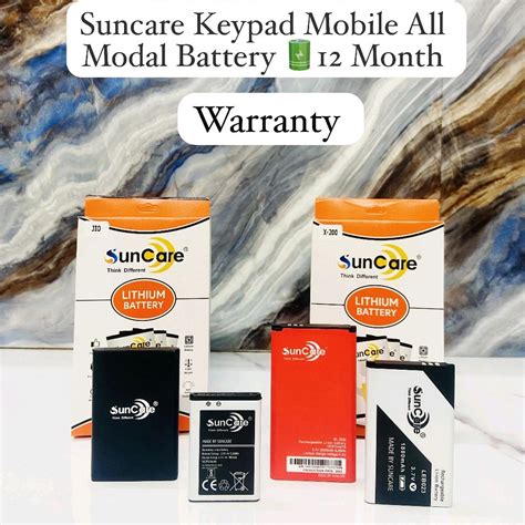 Suncare Keypad Mobile All Modal Battery 🔋 1year Warranty
