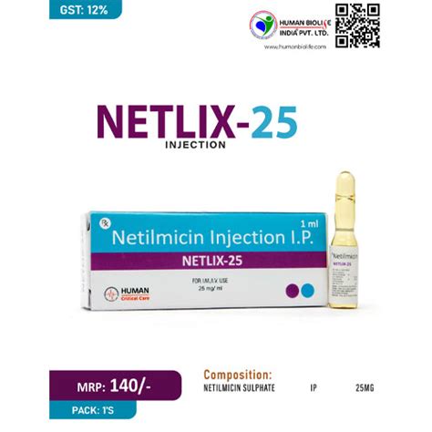 NETLIX-25 Injection Human Biolife India Pvt. Ltd.
