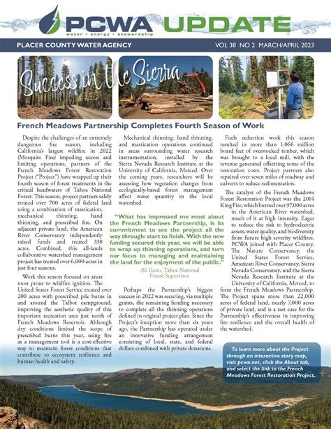 Placer County Water Agency on LinkedIn: The March/April edition of the ...