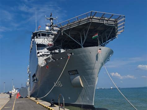 INS Nistar makes maiden port call at Singapore for Exercise Pacific ...