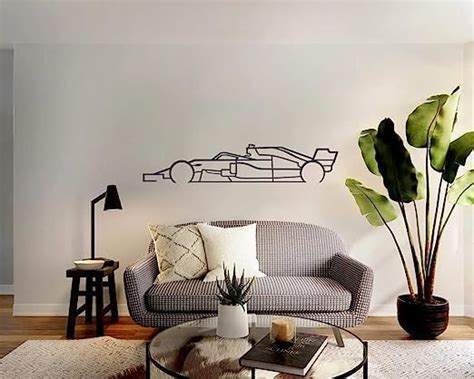 Herrlich Homes Formula 1 Car Silhouette Wall Art, F1 Metal Wall Art ...