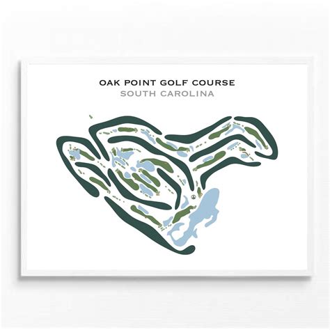 Oak Point Golf Course, SC | Golf Course Map, Golf Map, Golfer Gift for ...