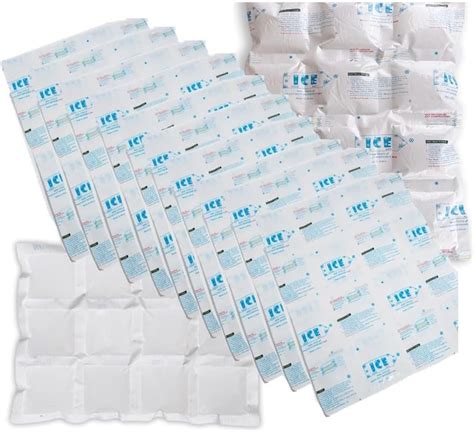 Shipping Ice Packs Reusable Small Dry Ice Pack Sheets 48 PCS, Ice Pack ...