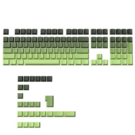Green Black Gradient OEM Side Backlit Keycaps – CuriosityCaps