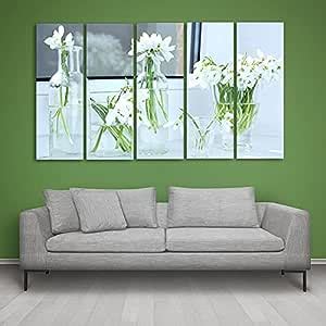 Hazzelnut CasperMe Multiple Frames Beautiful Green Leaves Wall Painting ...