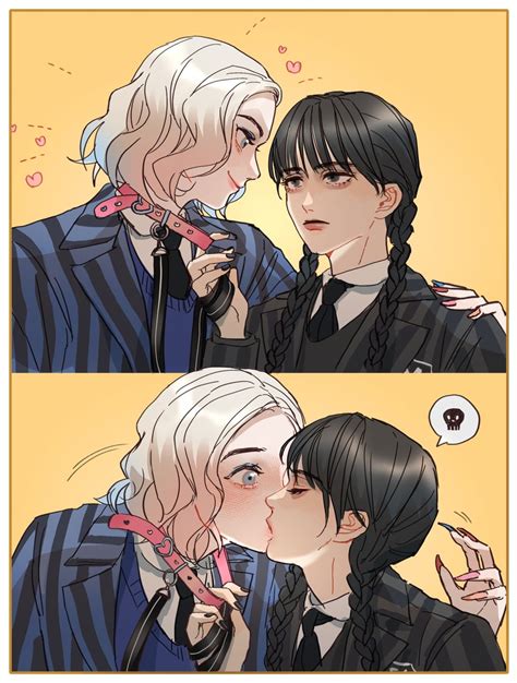 wednesday addams and enid sinclair (addams family and 1 more) drawn by ...