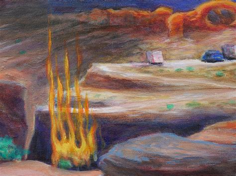 Charles E. Watson - “Gap” Contemporary Abstract Surrealist Landscape ...