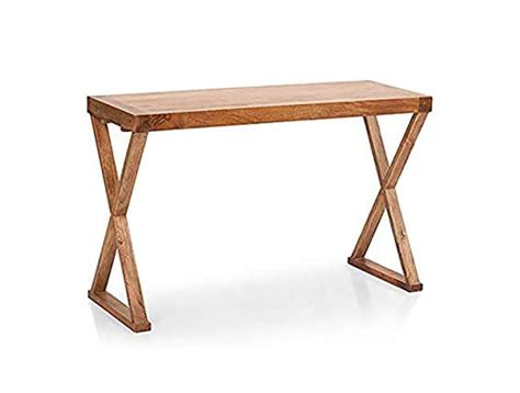 AZTECH Solutions Solid Sheesham Wood X Shape Console Table for Home ...