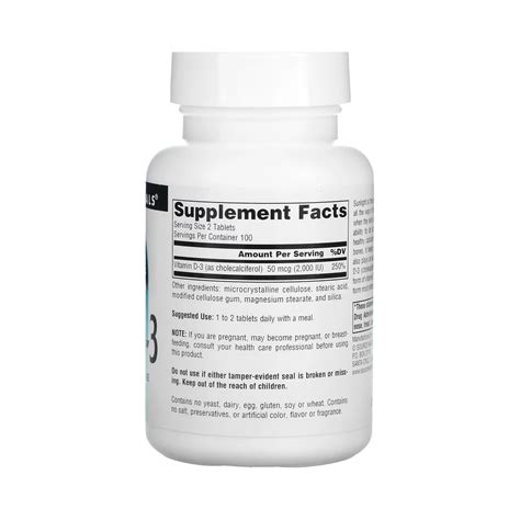 Source Naturals, Vitamin D-3, 1000 IU, 100 Tablets – Maple Herbs