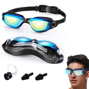 UDKI UV Resistant Swimming Goggles with Earplugs for Youth Swimming ...