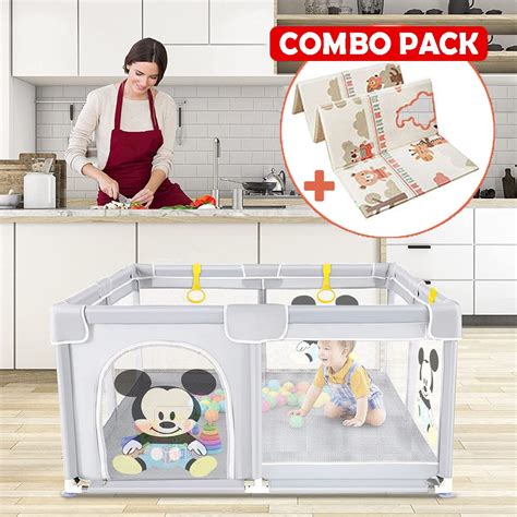 Baby Playpen- Foldable and Portable Kids Playpen, | StarAndDaisy