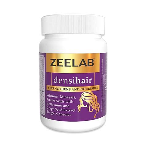 Zeelab Densihair Capsules | 30 Softgel Capsules in Bottle | Biotin ...