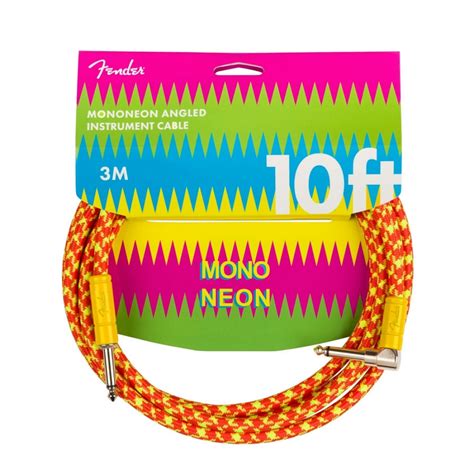 Fender MonoNeon 10ft Instrument Cable 0990810282 Orange