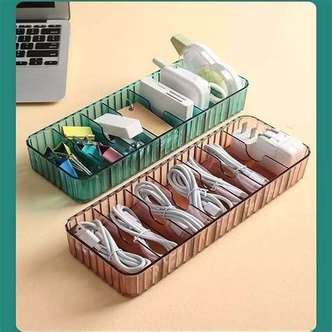 Data Cable Storage Box – Portable Organizer Case for USB Cables, Charg ...