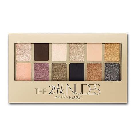Buy Maybelline New York The 24K Nudes Eyeshadow Palette with Metallic ...