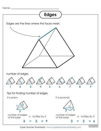 Image result for Geometry Edges Worksheets