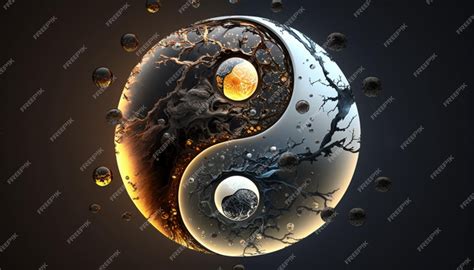 Premium Photo | Yin yang wallpaper