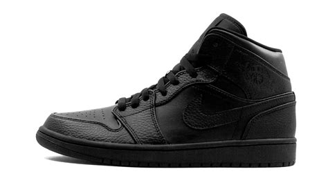 Buy Jordan Mens Air Jordan 1 Mid 554724 091 Triple Black - Size 7 at ...