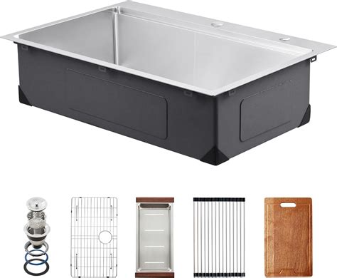 VEVOR 33 inch Kitchen Sink Workstation, 304 India | Ubuy