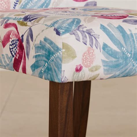 Buy Nirvana Indus Set of 2 Velvet Dining Chairs - White and Dark Brown ...