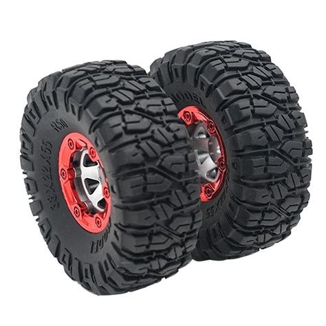 Fashion My Day® 2pcs 100mm RC Rubber Tire Tyre for FY-01/02/03/04/05/06 ...