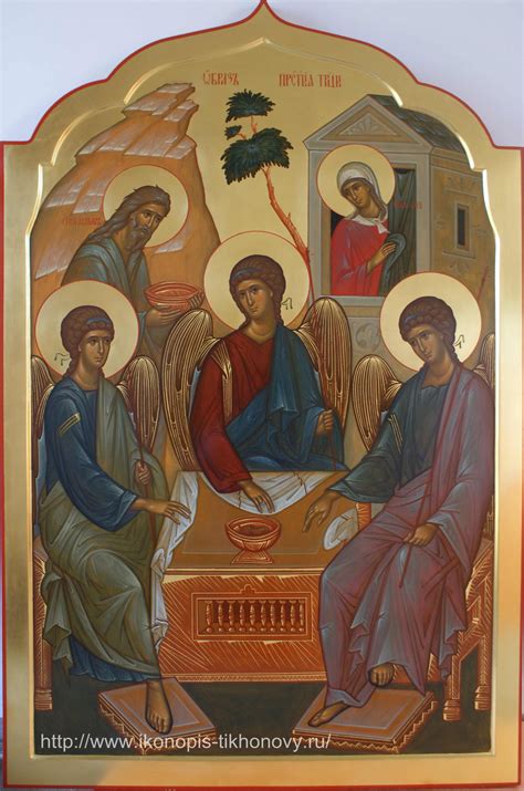 Храмовая икона The visit to Abraham and Sarah. | Святые, Православные ...