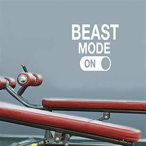Beast Mode Motivational Gym Wall Art Decal Quote - India | Ubuy
