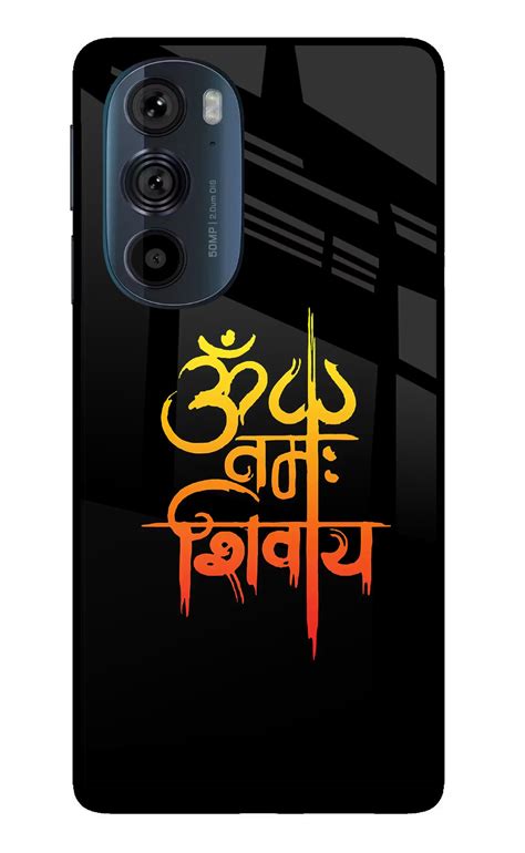 Buy Now Om Namah Shivay Glass Case for Moto Edge 30 Pro Online | Casekaro