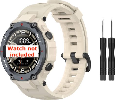 ACESHLEY Band for Amazfit T-Rex & T-Rex Pro, Soft Silicone Sports Watch ...