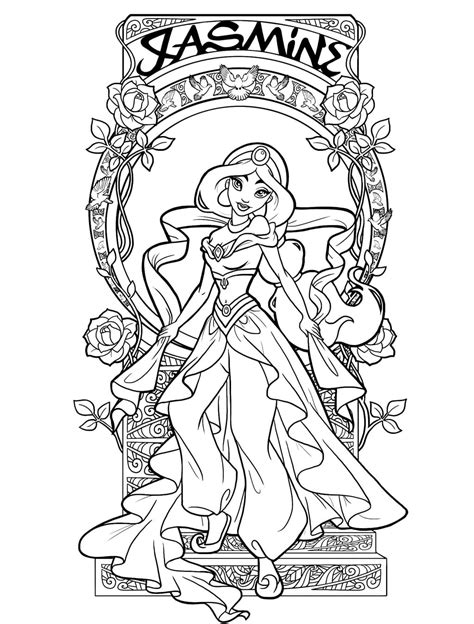 Jasmine coloring pages - 80 Free coloring pages | WONDER DAY — Coloring ...