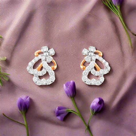 The Charming 18k Yellow Gold Diamond Studs - EFIF Diamonds – EF-IF ...