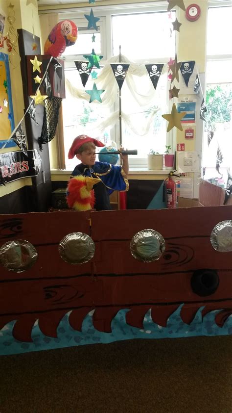 pirate ship role play | Pirate decor, Roleplay, Preschool pirate theme